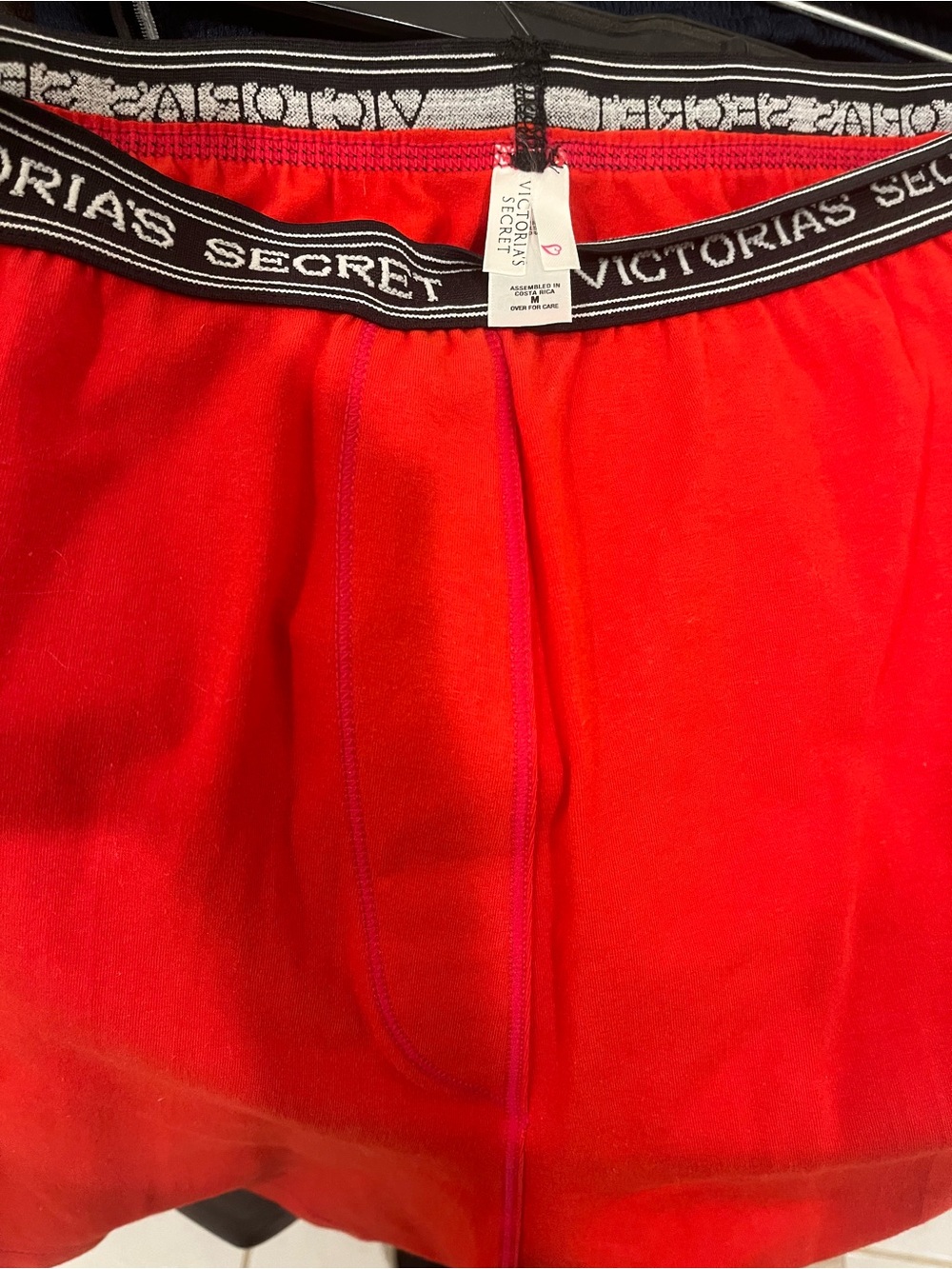 Victoria's Secret Red Women’s shorts w/Branded Waistband & side zipper